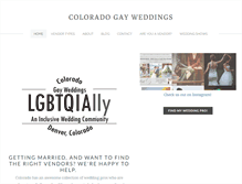Tablet Screenshot of coloradogayweddings.com